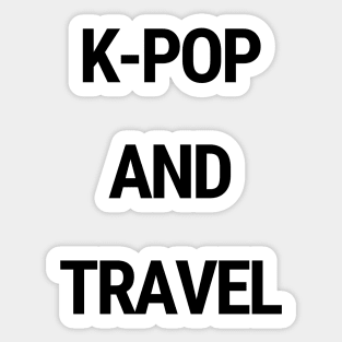 K-Pop and travel Sticker